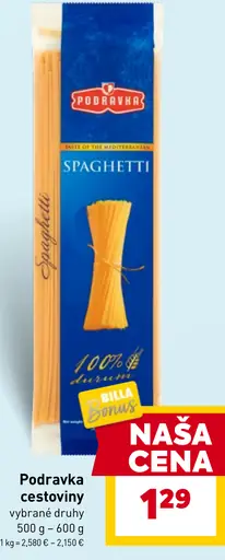 Podravka cestoviny Spaghetti