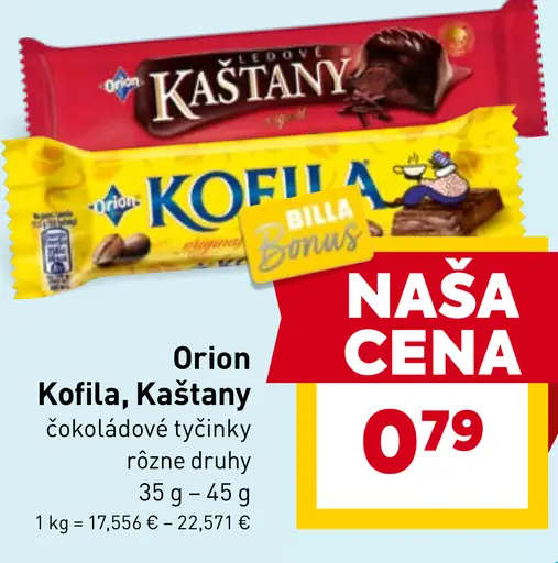 Orion Deli čokoládové tyčinky rôzne druhy