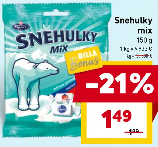 Snehulky mix cukríky