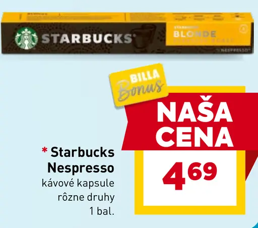 Starbucks Nespresso kávové kapsuly