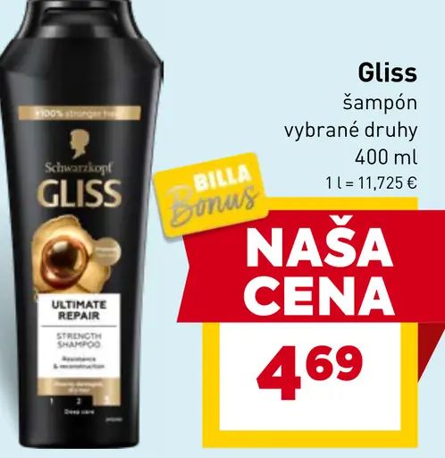 Gliss šampón na vlasy
