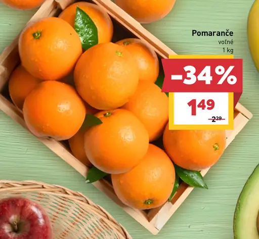 Pomaranče voľné