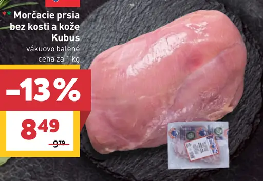 Morkacie prsia bez kosti a kože Kubus