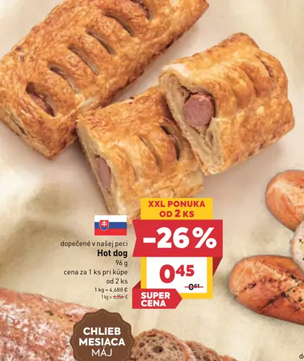 Hot-dog pečivo