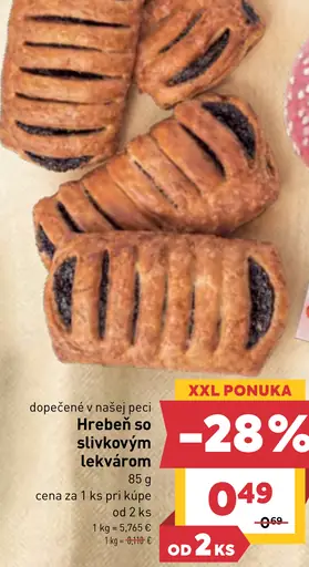 Hrebeň so slivkovým lekvárom
