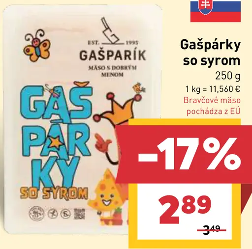 Gašpárky so syrom