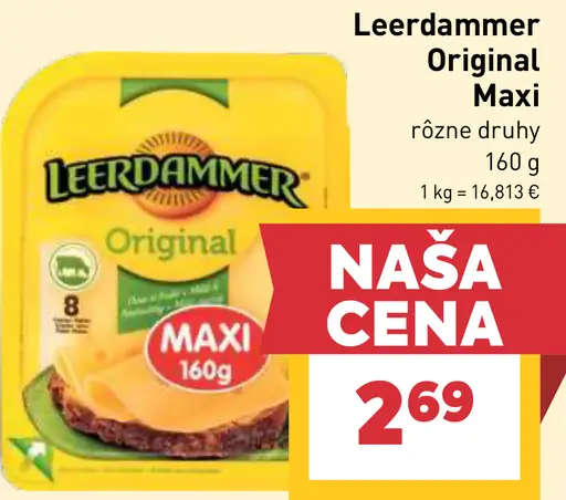 Leerdammer Original Maxi plátky syr