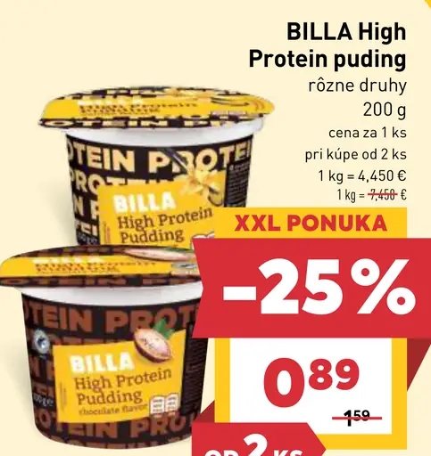 BILLA High Protein puding