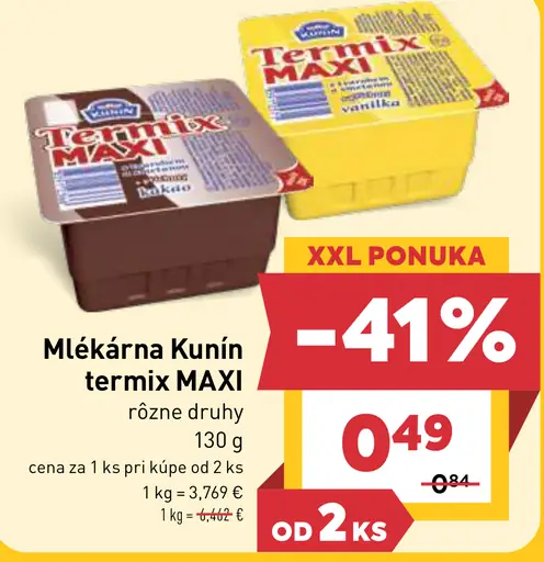 Mlékárna Kunín termix maxi