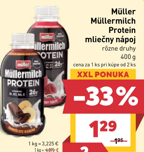 Müller Müllermilch Protein mliečny nápoj