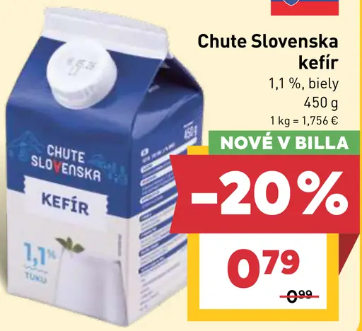 Chute Slovenska kefír 1,1 %