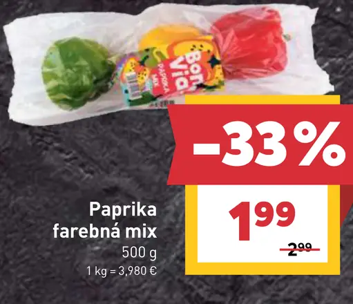 Bon Via paprika farebná mix