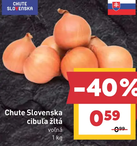 Chute Slovenska cibuľa žltá voľná