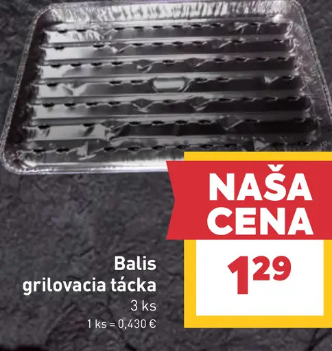 Balis grilovacia tácka