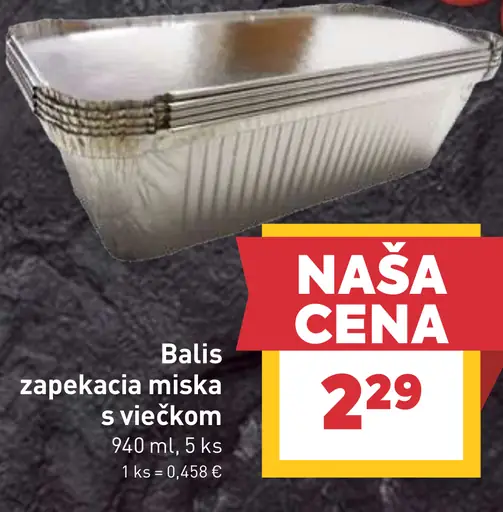 Balis zapekacia miska s viečkom