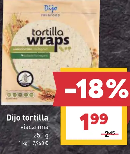 Dijo tortilla wraps