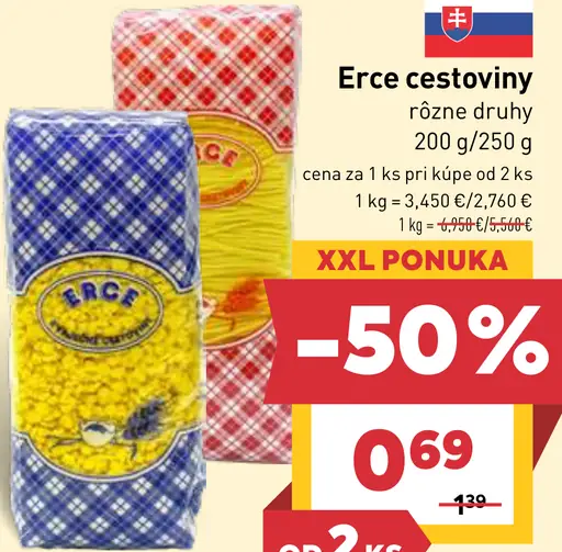 Erce cestoviny