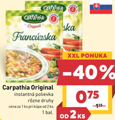 Carpathia Original instantná polievka