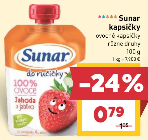 Sunar ovocné kapsičky