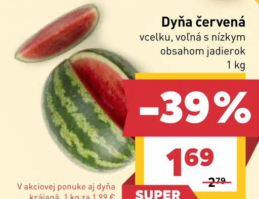 Dyňa červená celá