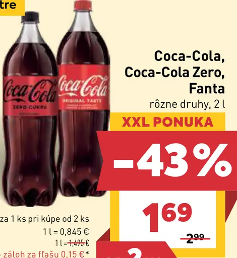 Coca-Cola, Coca-Cola Zero, Fanta sýtený nápoj