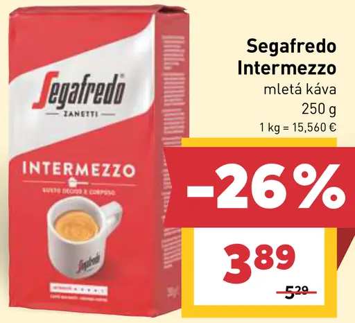 Segafredo Intermezzo zrnková káva
