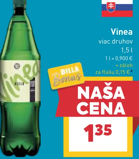 Vinea hroznový nápoj