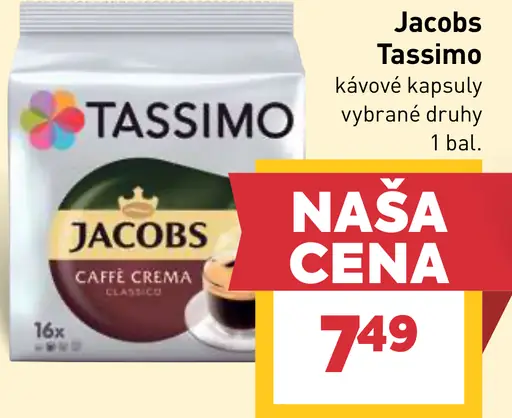 Jacobs Tassimo kávové kapsuly