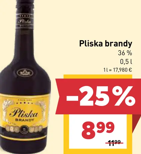 Pliska Brandy 36%