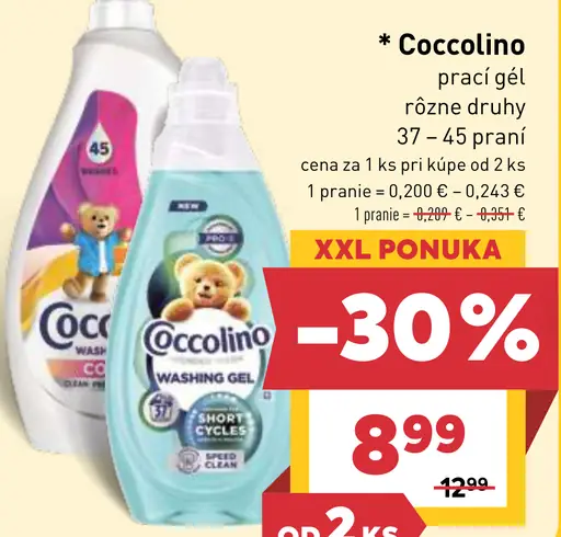 Coccolino prací gél 3 druhy