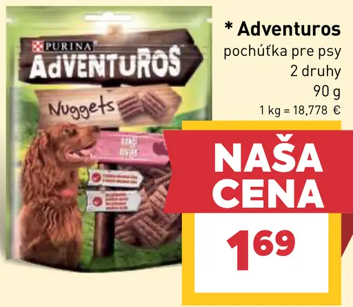 Adventuros Pochúľka pre psy rôzne druhy