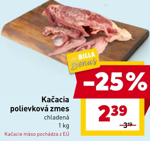 Kačacia polievková zmes chladená