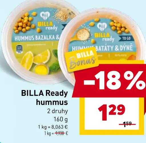 BILLA ready hummus
