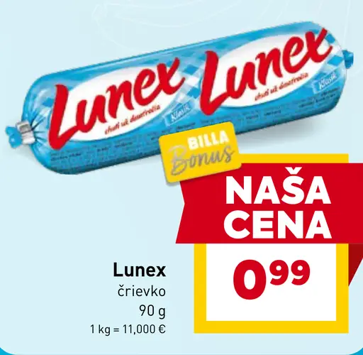 Lunex črievko nátierkové maslo