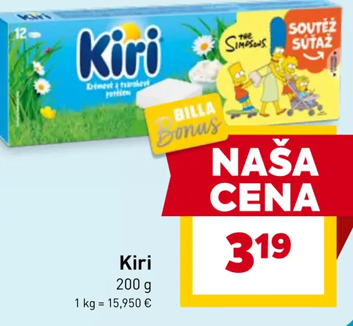 Kiri tavený syr so smotanou