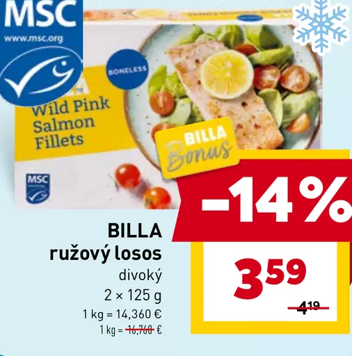 BILLA ružový losos divoký