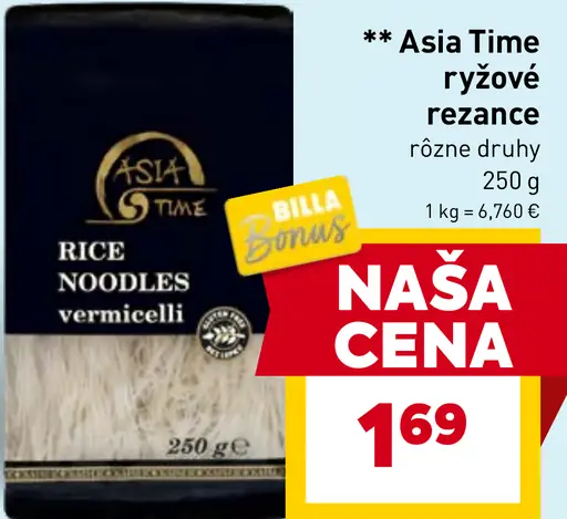 Asia Time ryžové rezance