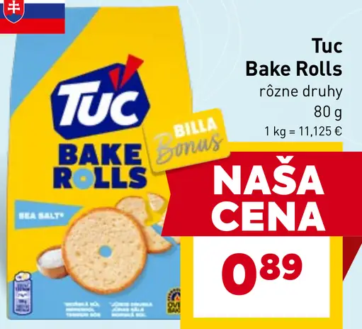 Tuc Bake Rolls sucháre