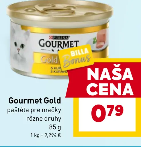 Gourmet Gold paštéta pre mačky rôzne druhy