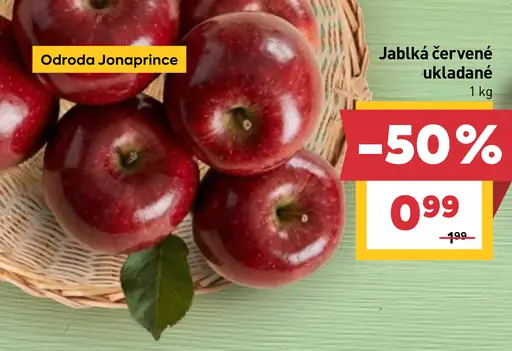 Červené jablká