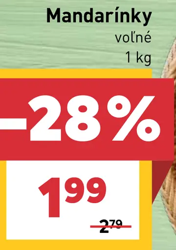 Mandarínky voľné