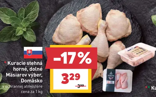 Kuracie stehná horné, dolné Mäsárov výber Domáško v ochrannej atmosfére