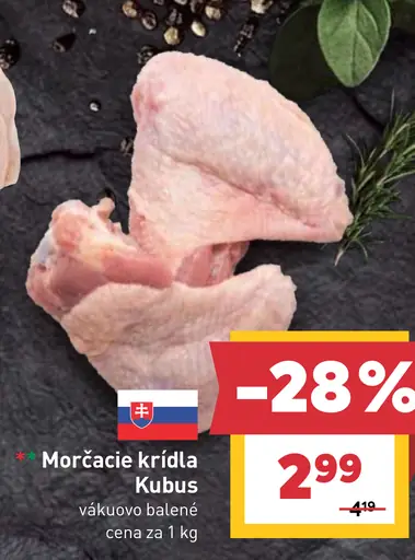 Morčacie krídla Kubus vákuovo balené