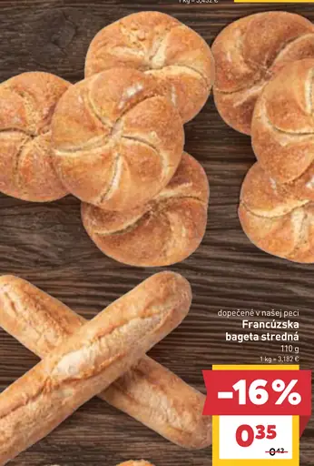 Francúzska bageta stredná