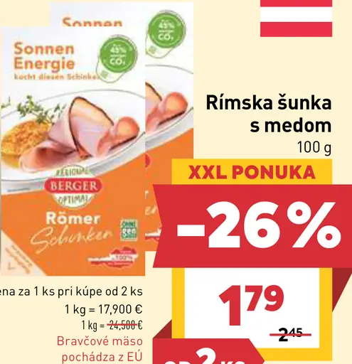 Rímska šunka s medom