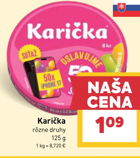 Karička črievko Tavený syr