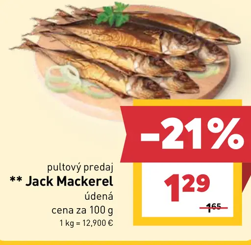 Jack Mackerel údená ryba