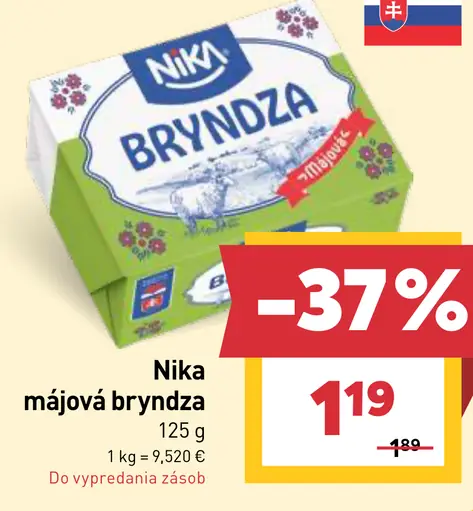 Nika májová bryndza