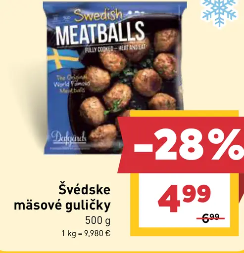 Swedish Meatballs švédske mäsové guľôčky