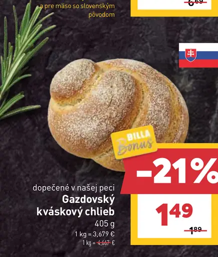 Gazdovský kváskový chlieb